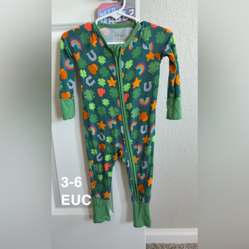 Little Sleepies  Shamrock Kids One Piece